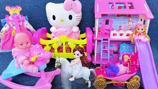 12 Minutes Satisfying with Unboxing Hello Kitty Villa Playset，Rocking Horse Toys ASMR  Review Toys [upl. by Pepe61]