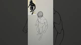 Drawing Dynamic Poses with an Action Figure draw drawing sketch pose fyp [upl. by Menides158]