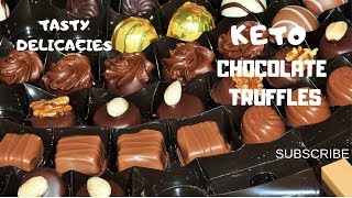 Keto LiquidCenter Chocolate Truffles  LowCarb Chocolate Truffles [upl. by Lathrop]