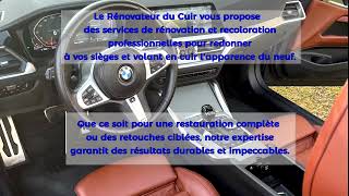 SPECIALISTE DU NETTOYAGE DE LA RENOVATION ET RECOLORATION DES VOLANTS CUIR ET INTERIEUR CUIR AUTOS [upl. by Osrick]