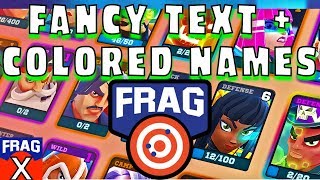 Frag Pro Shooter Fancy Text  Colored Text Names Hex Color Codes [upl. by Asiela286]