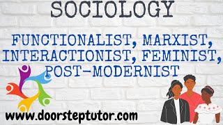 Sociological Perspective Functionalist Marxist Interactionist Feminist PostmodernistSociology [upl. by Marysa]