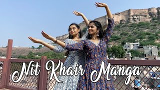 Nit Khair Manga  RAID  Khyati Jajoo Choreography ft Diya Bihani [upl. by Anawed]