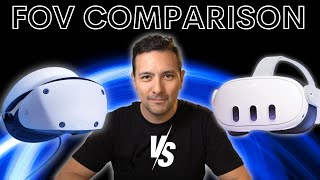 PSVR 2 VS QUEST 3 FOV COMPARISON  In Which VR Headset Do You See MORE [upl. by Ezana694]