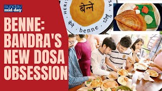 Exploring Benne Bandras Newest Food Craze  Heritage Bangalore Dosa Experience [upl. by Valery874]