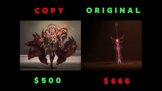 New 500 Faker Ahri Skin VS Original 666 Aatrox  League Of Legends [upl. by Leugar]