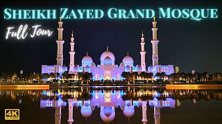 Sheikh Zayed Grand Mosque Abu Dhabi UAE Day amp Night View Worlds Beautiful Mosque 4k [upl. by Ploss857]