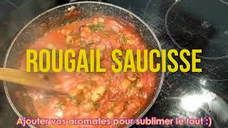 ROUGAIL SAUCISSE  recette simple et rapide [upl. by Ollie]