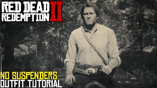 Outfit without suspenders glitch  begining of chapter 2  RDR2 [upl. by Atalayah13]