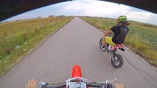 Wpb 190 Beast  ride out with 600cc dirt bike [upl. by Melva113]