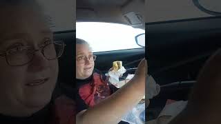 McDonalds steak egg and cheese biscuit eating show mukbang foodie mcdonalds breakfast eatshow [upl. by Edlun]