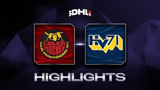 Luleå HockeyMSSK vs HV71  Game Highlights [upl. by Hanae]