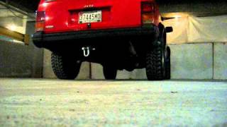 Jeep Cherokee Flowmaster Super 40  Magnaflow Cat Exhaust Sound [upl. by Emiolhs838]