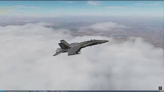 DCS  Sosage in his F18C hornet above the clouds [upl. by Mannos425]