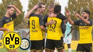 Knauff scores amp Unbehaun saves  BVB U19  Inter Milan U19 21  Highlights  UEFA Youth League [upl. by Schober]