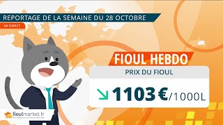 Prix ​​du fioul domestique  semaine du 28 octobre 2024 [upl. by Ynatsyd150]