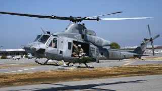 Two UH1Y Venoms  Super Hueys land at San Carlos Airport HeliFest 2011 [upl. by Suolkcin]