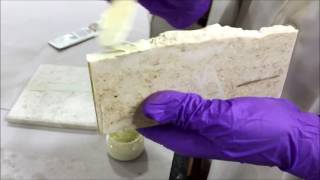 Mastic Paste Application amp Testing Joint amp Crack Filling for Natural Stones [upl. by Adnilab]