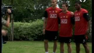 Presentation Antonio Valencia Michael Owen Gabriel Obertan Manchester United [upl. by Eddy]