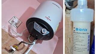 Geyser installation । Crompton Arno Neo 5 Star Geyser Review । Geyser best brand in India 2024 [upl. by Akihdar587]