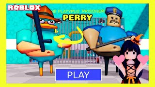 🦆 ORNİTORENK PERRY BENİ YAKALADI 😱  🦆 PERRY THE PLATYPUS BARRYS PRISON RUN  ROBLOX CADISI [upl. by Riada]