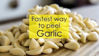 Fastest way to peel Garlic  Peel 1 kg of Garlic within minutes  Garlic peeling tricks [upl. by Hahnert]