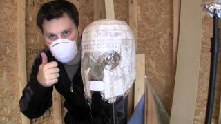 My first Pepakura project  Magneto Helmet Part 7  Applying Fiber Glass Cloth [upl. by Itsyrc]