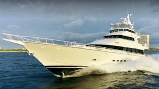 4 Million Superyacht Tour  1990 Hakvoort Sports Fisher [upl. by Eelime]