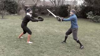 New Years Day 2017 Sword amp Buckler Sparring [upl. by Judah]