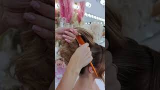 Kim K Bun hairstyle hairtutorial hair wedding bride [upl. by Patrice573]