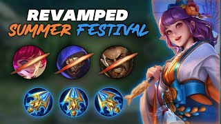 Kagura Summer Festival Skin Revamped  KAGURA GAMEPLAY 2022 [upl. by Eckblad]