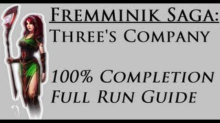 RSMini Fremmy Saga  Threes Company 100 Completion Guide [upl. by Hamel]