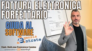 La Fattura Elettronica Nel Regime Forfettario  Guida Alla Compilazione Software Agenzia Entrate [upl. by Anerehs]