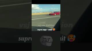 Tesla VS supra 😈😈 supra mk4 shorts short viral [upl. by Seaver203]