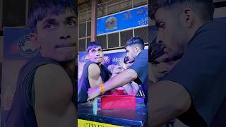 AYUSH KAUSHAL Armwrestling 🔥 Match 💀 armwretling shorts motivation armwretling [upl. by Bergh]