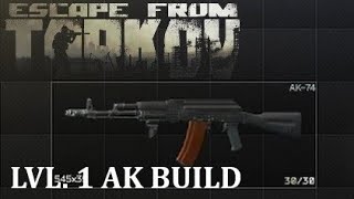 Escape From Tarkov Level 1 Trader AK Build 12121 patch [upl. by Anitnegra]