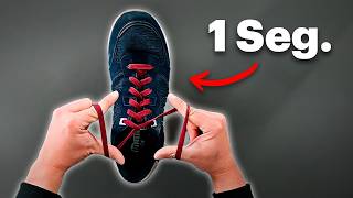 Cómo Atar Cordones Rápido EN 1 SEGUNDO 👟🔥 [upl. by Irisa]