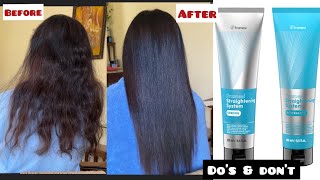 Permanent Hair Straightening At Home  Do’s and Don’t  Framesi Straightening System [upl. by Ogeid]