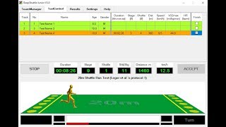 Beep Test BeepShuttle Junior Software [upl. by Madelena]