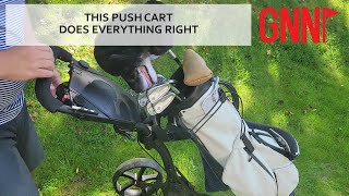 REVIEW Looking for a golf push cart Big Max should be on your list [upl. by Lezirg795]