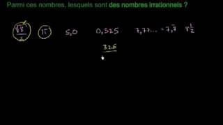 Différencier nombres rationnels et irrationnels [upl. by Ji]