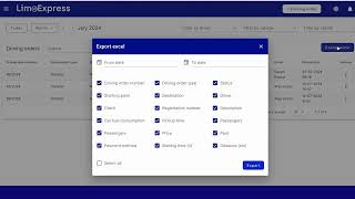 LimoExpress  How to Export Your Data in Excel [upl. by Gordie]