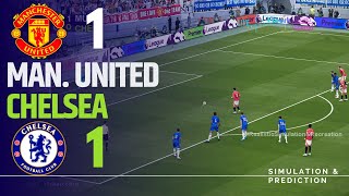 MANCHESTER UNITED 11 CHELSEA • Highlights • Premier League 2425  SimulationRecreation [upl. by Busby178]