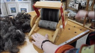 Fiber Prep How To Use a Drum Carder [upl. by Akenaj]