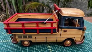 COMO FAZER VW KOMBI FEITA DE MADEIRA PASSO A PASSO DIY woodworking [upl. by Arymahs408]