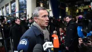 NATO Secretary General doorstep statement prior to Munich Security Conference 06 FEB 2015 [upl. by Enahsal]