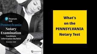 Whats on the Pennsylvania Notary Test [upl. by Aronson]