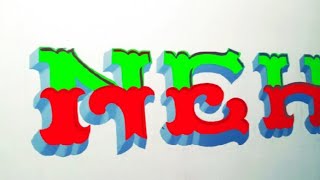 How to 3D Sign Letter Writing Painting Dks Art [upl. by Anatak]