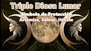 Símbolo Triple Diosa Lunar  Artemisa Selene Hécate  Magia y Brujería simbolosesotericos [upl. by Warford]