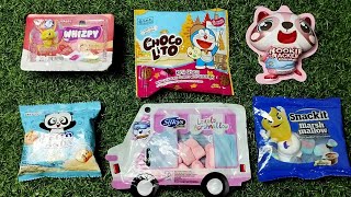 CHOCOLATE EGG PARTY ASMR KINDER JOY EGG DORAEMON LITTLE PONY HELLO KITTY AVENGERS BRIXY BALL [upl. by Ileray281]